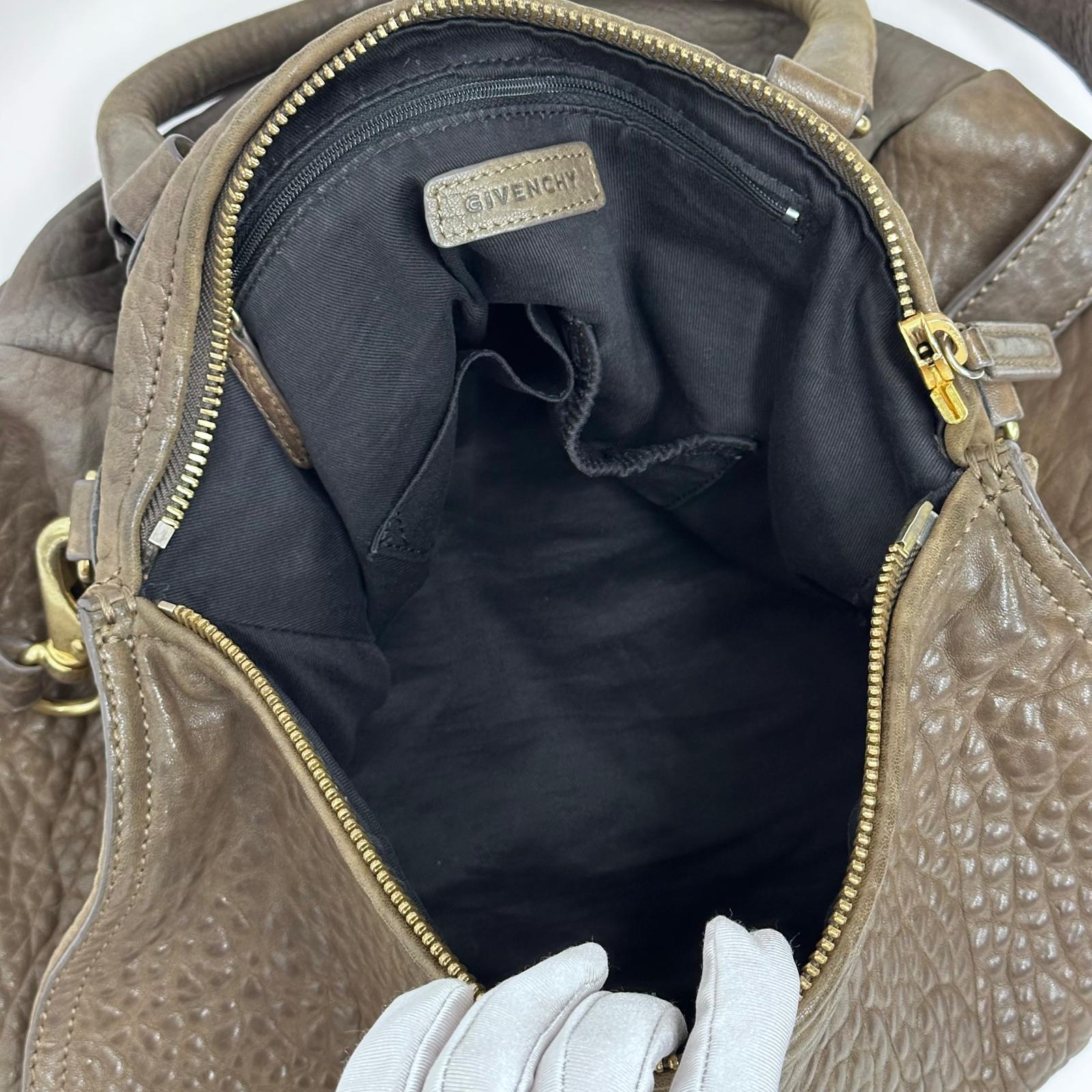 Givenchy borsa a tracolla Pandora Large in pelle martellata marrone