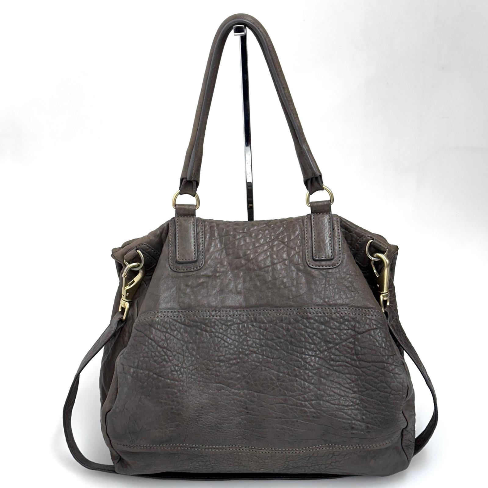 Givenchy borsa a tracolla Pandora Large in pelle martellata marrone