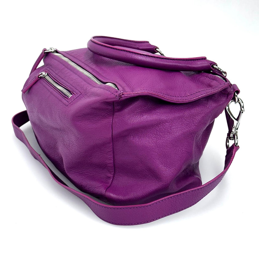 Givenchy borsa a tracolla Pandora Medium in pelle magenta
