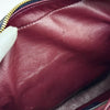 Gucci 1955 Horsebit Camera Bag a Tracolla in Canvas Beige e Pelle Blu