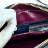 Gucci 1955 Horsebit Camera Bag a Tracolla in Canvas Beige e Pelle Blu