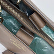 Gucci Bamboo Borsa Shopper Taupe in Pelle con Tracolla