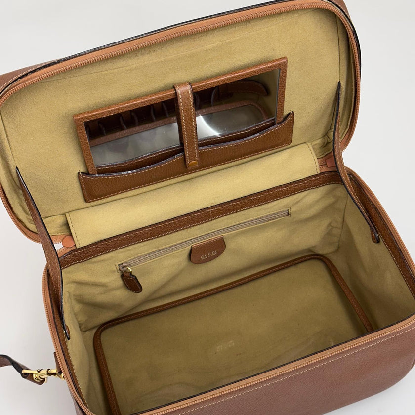 Gucci Borsa Bamboo modello vanity case vintage con specchio