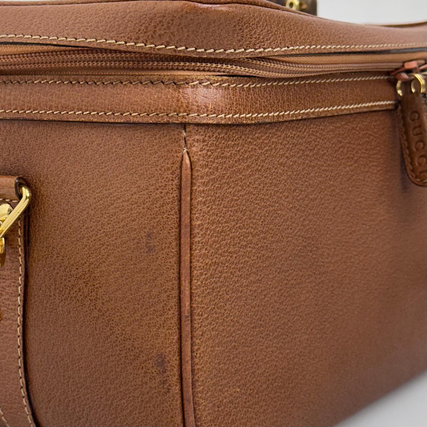 Gucci Borsa Bamboo modello vanity case vintage con specchio