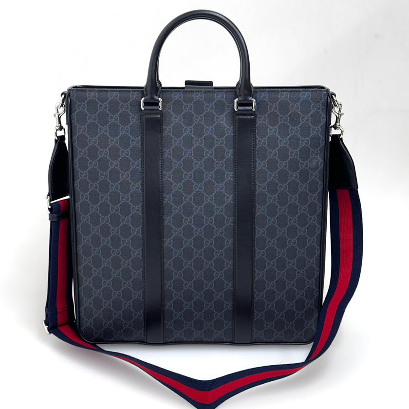 Gucci Borsa Business in Tela GG Supreme Nera