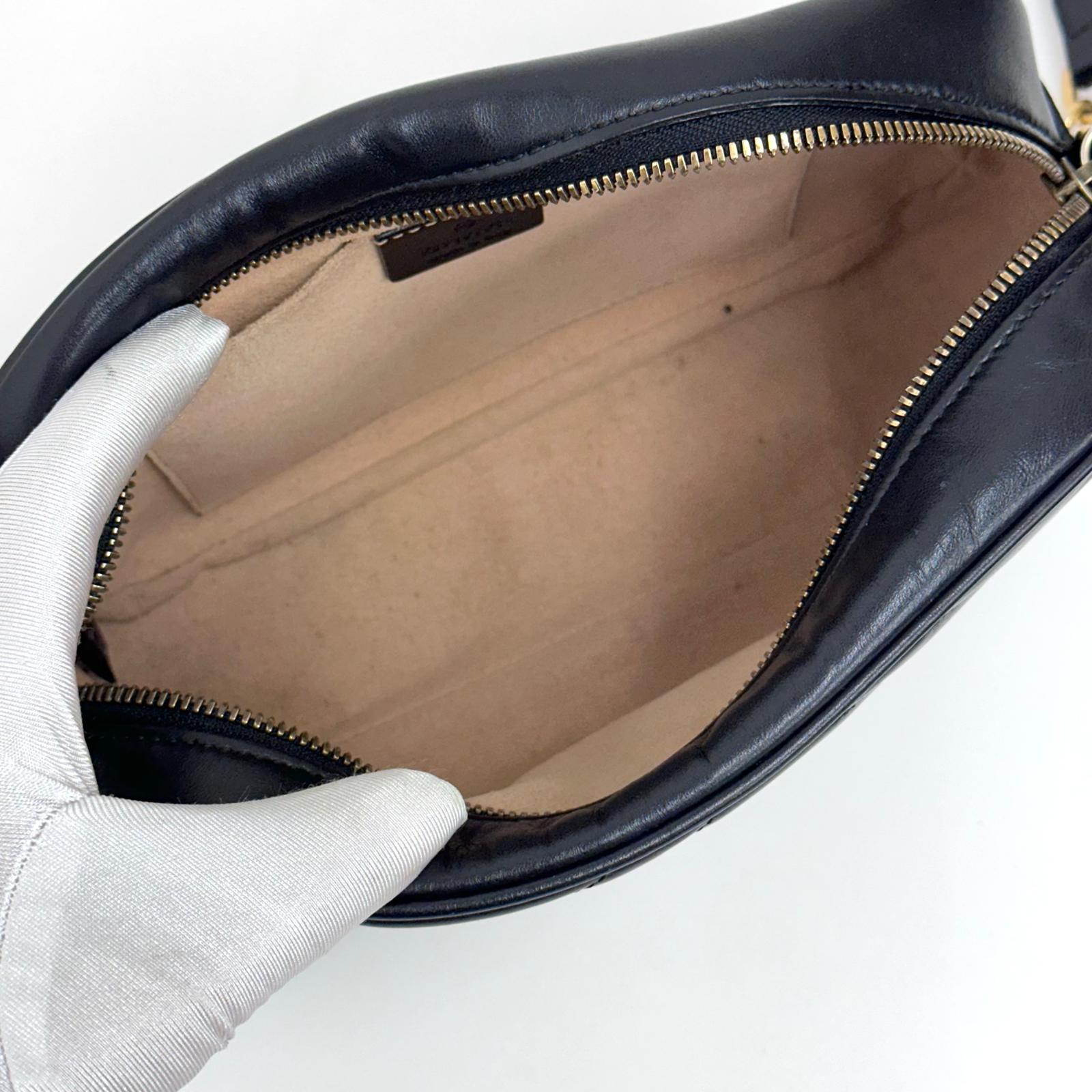 Gucci Borsa Camera GG a Tracolla Marmont Matelassé Nera Small