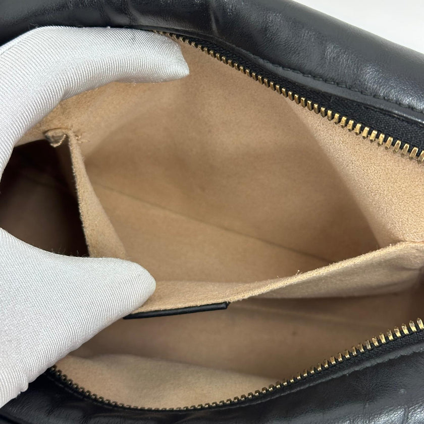 Gucci Borsa Camera GG a Tracolla Marmont Matelassé Nera Small