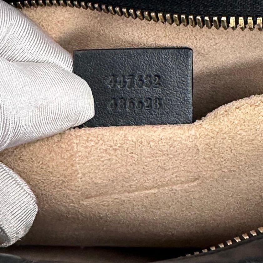 Gucci Borsa Camera GG a Tracolla Marmont Matelassé Nera Small