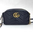 Gucci Borsa Camera GG a Tracolla Marmont Matelassé Nera Small