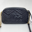 Gucci Borsa Camera GG a Tracolla Marmont Matelassé Nera Small