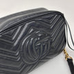 Gucci Borsa Camera GG a Tracolla Marmont Matelassé Nera Small