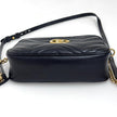 Gucci Borsa Camera GG a Tracolla Marmont Matelassé Nera Small