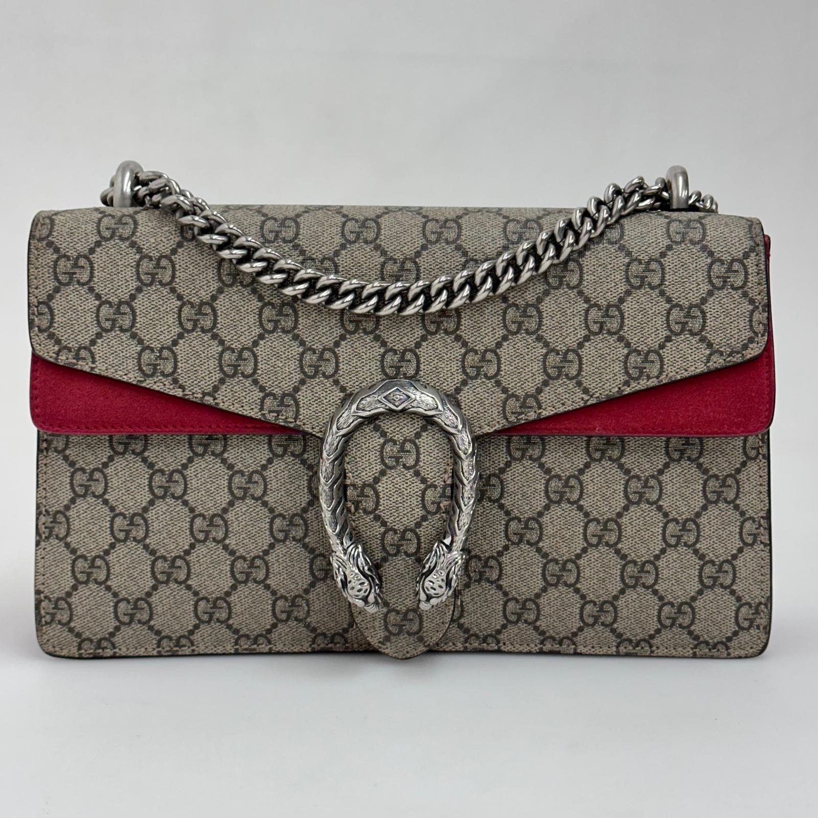 Gucci Borsa Dionysus Medium GG Supreme Rossa