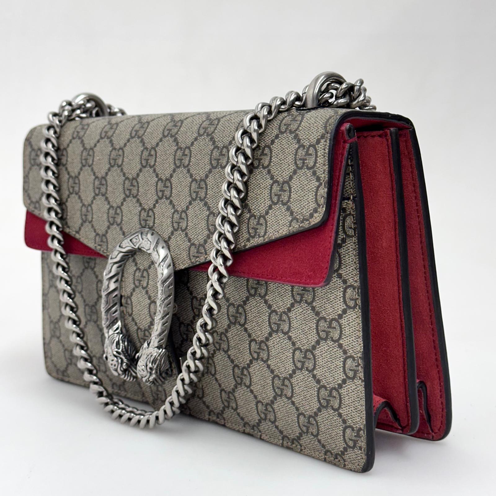 Gucci Borsa Dionysus Medium GG Supreme Rossa