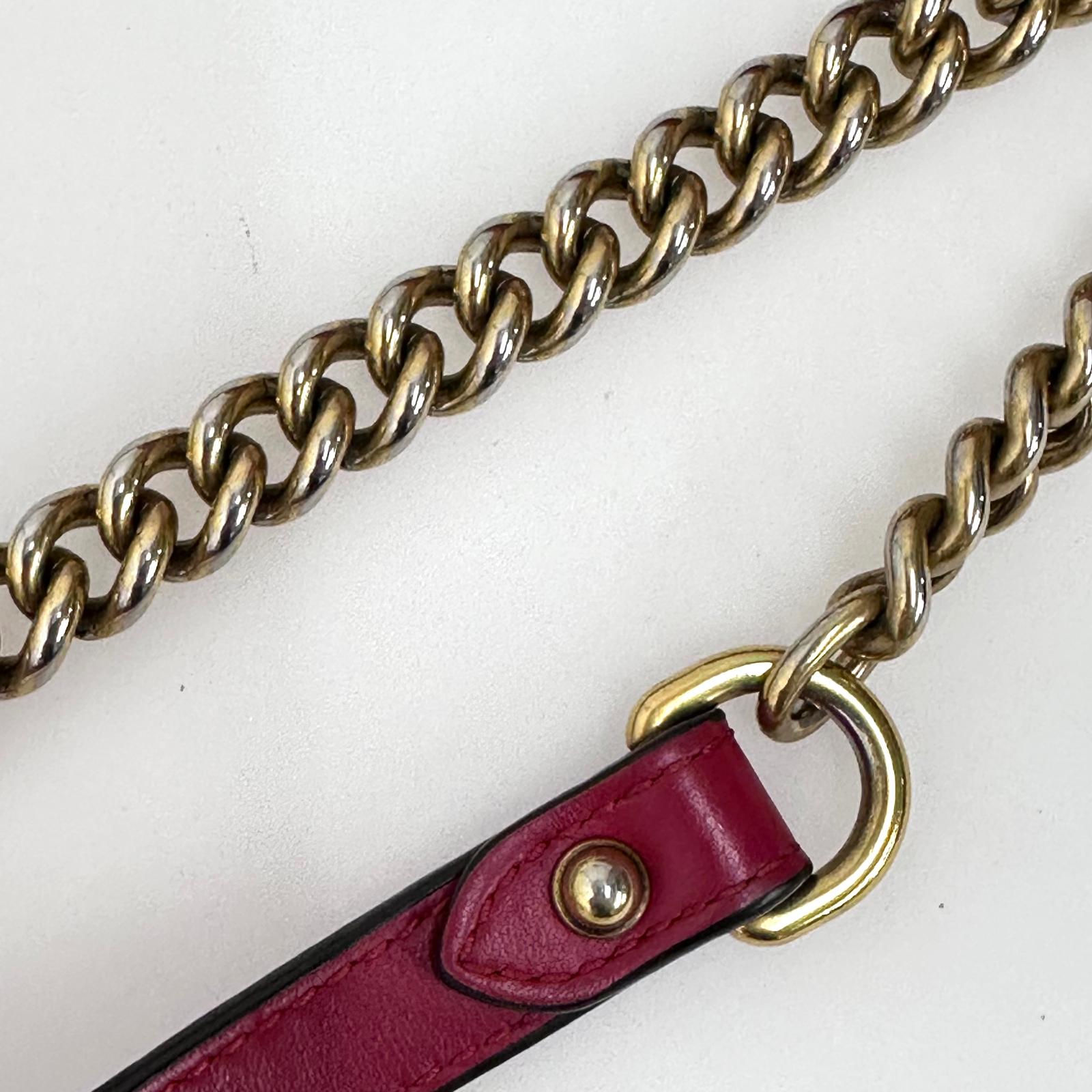 Gucci Borsa GG Marmont Piccola Matelassé Pelle Rossa
