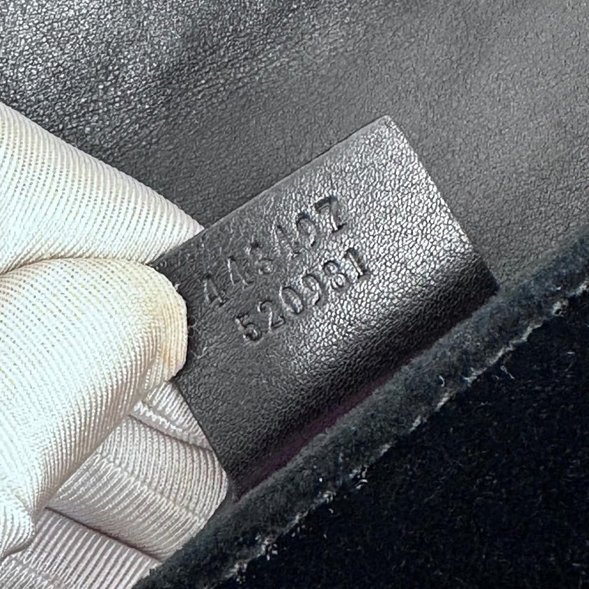 Gucci Borsa GG Marmont Small in Velluto Nero