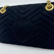 Gucci Borsa GG Marmont Small in Velluto Nero