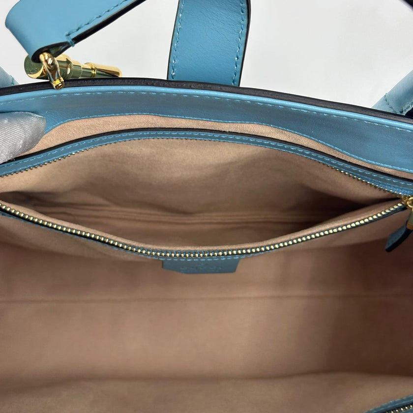 Gucci Borsa Jackie 1961 Medium in pelle turchese