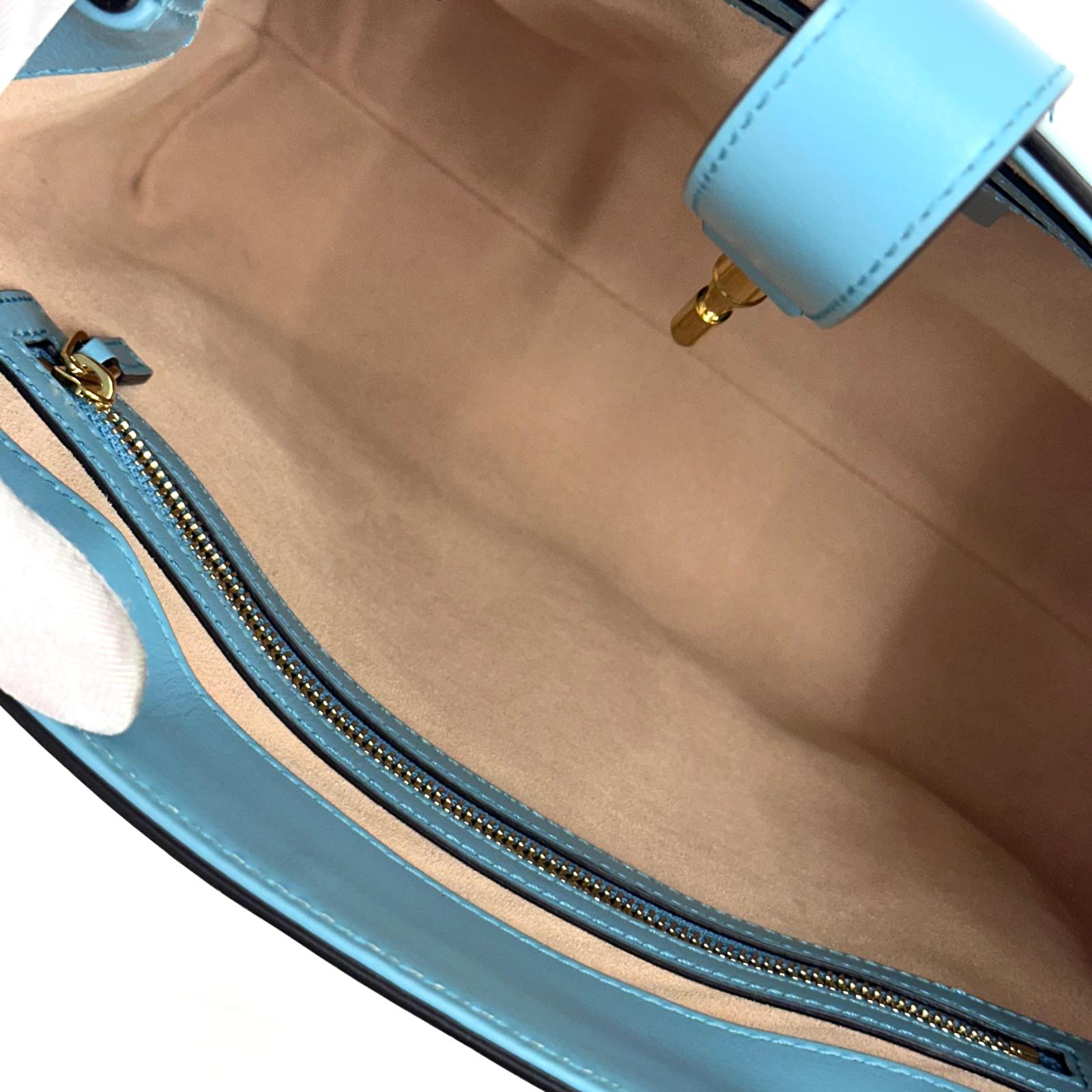 Gucci Borsa Jackie 1961 Medium in pelle turchese