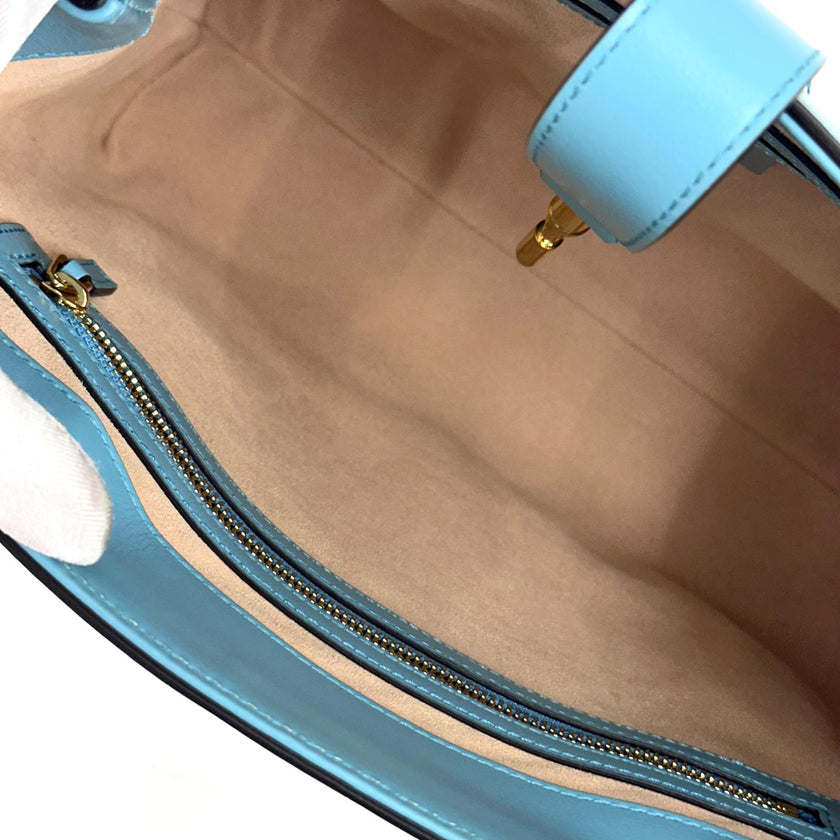 Gucci Borsa Jackie 1961 Medium in pelle turchese