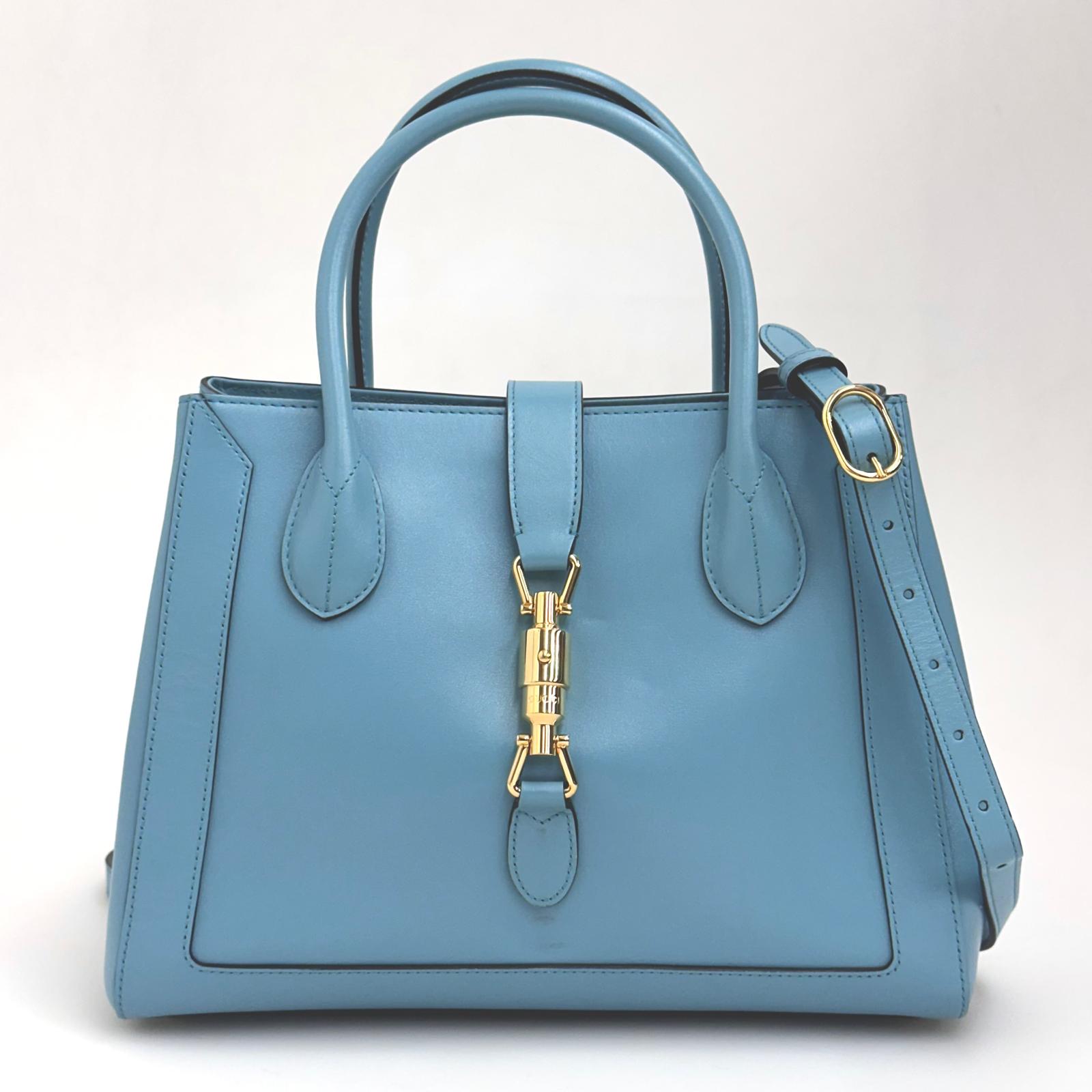 Gucci Borsa Jackie 1961 Medium in pelle turchese