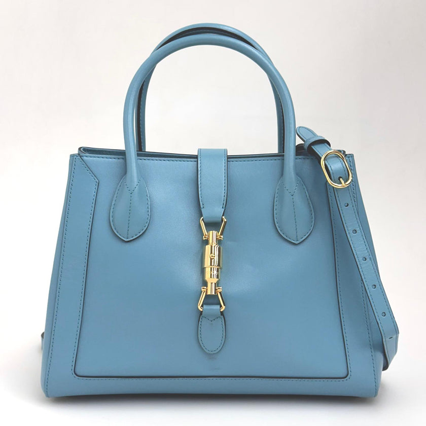 Gucci Borsa Jackie 1961 Medium in pelle turchese