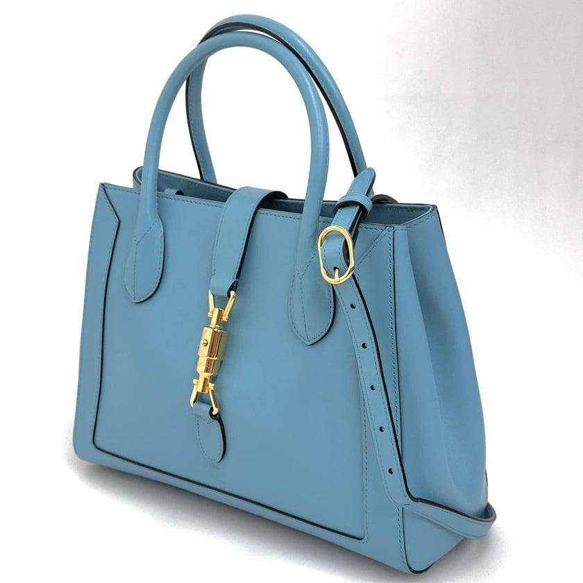 Gucci Borsa Jackie 1961 Medium in pelle turchese