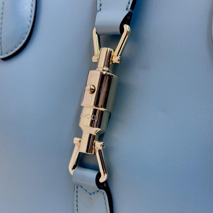 Gucci Borsa Jackie 1961 Medium in pelle turchese