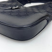 Gucci Borsa Jackie GG Canvas nera con finiture in pelle