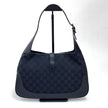 Gucci Borsa Jackie GG Canvas nera con finiture in pelle