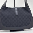 Gucci Borsa Jackie GG Canvas nera con finiture in pelle