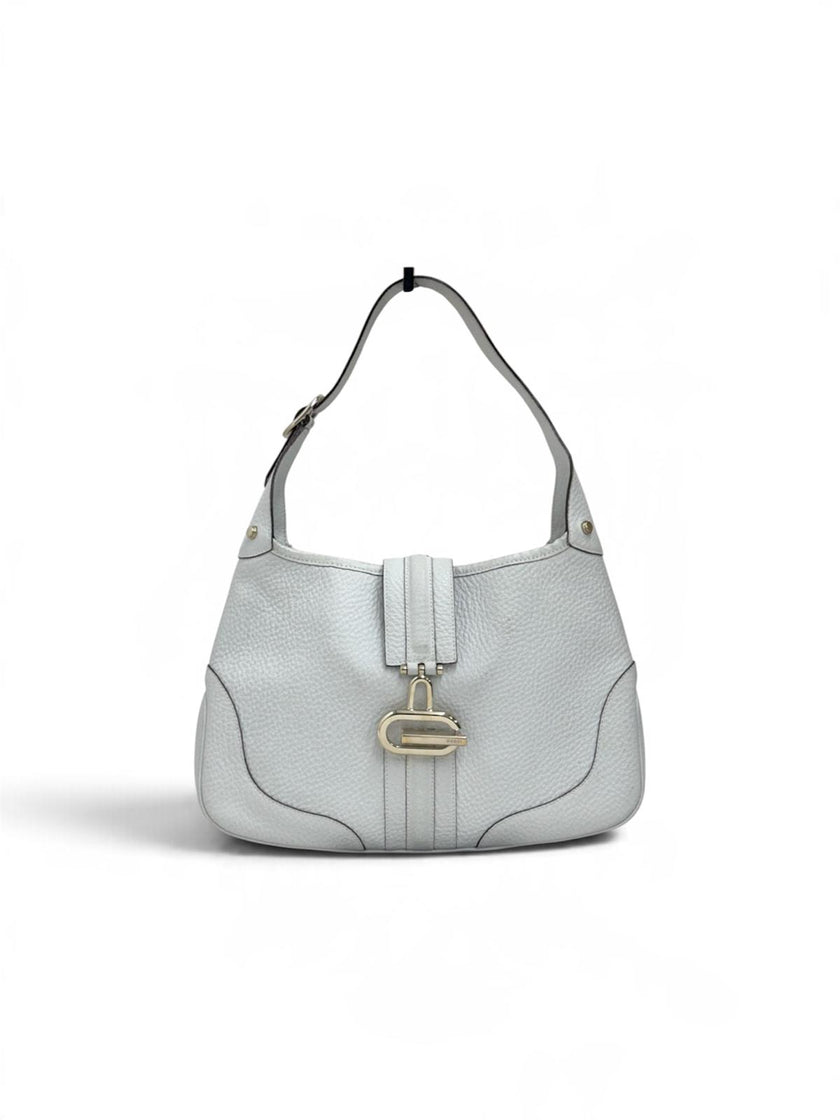 Gucci Borsa Jackie Hobo Vintage in Pelle Bianca