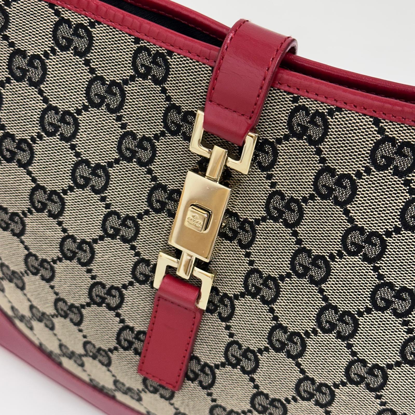 Gucci Borsa Jackie Vintage GG Beige e Rossa