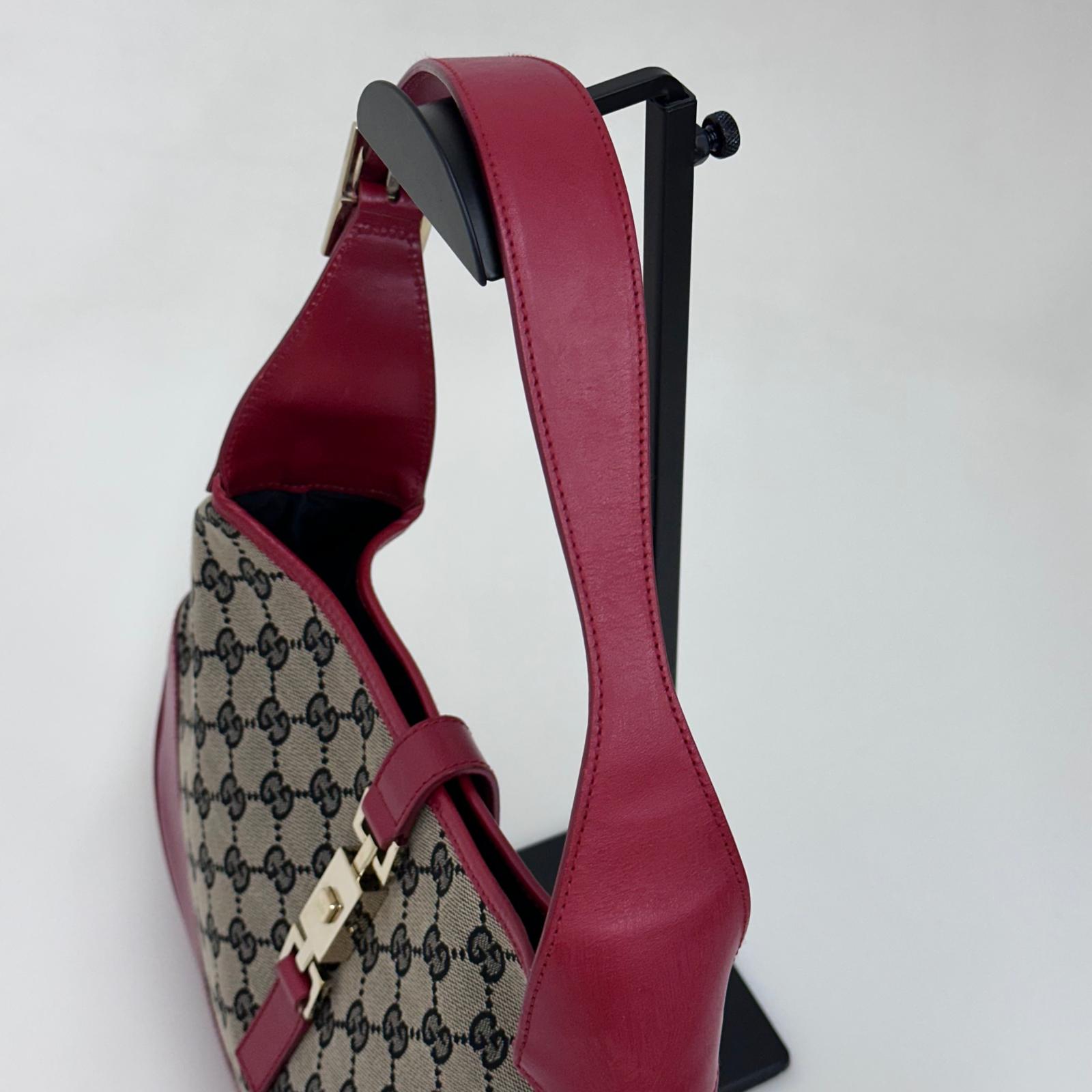 Gucci Borsa Jackie Vintage GG Beige e Rossa