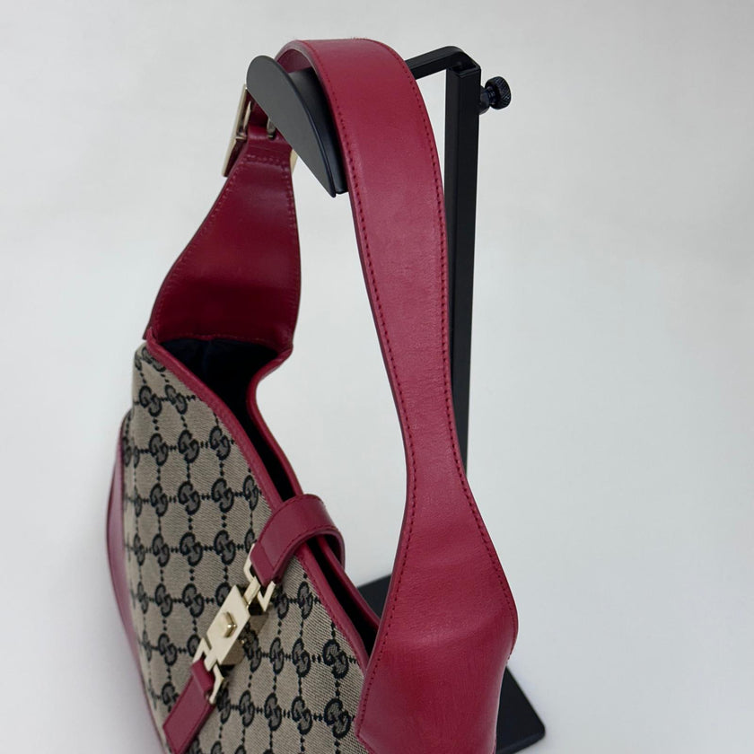 Gucci Borsa Jackie Vintage GG Beige e Rossa