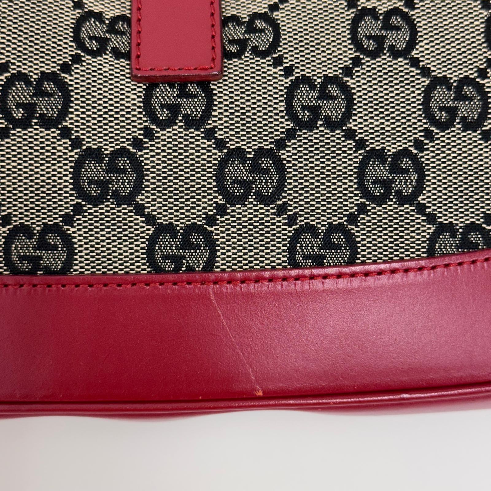 Gucci Borsa Jackie Vintage GG Beige e Rossa