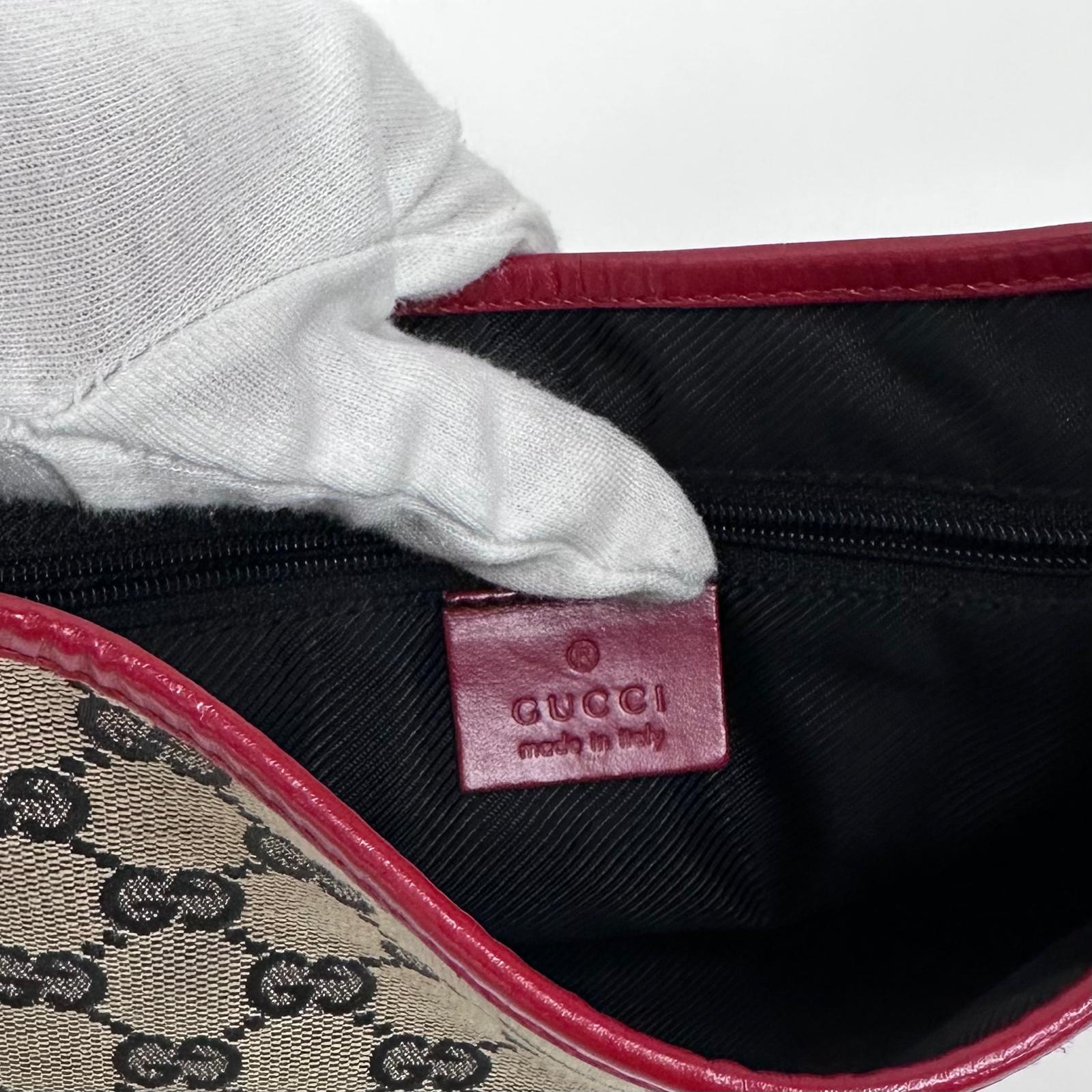 Gucci Borsa Jackie Vintage GG Beige e Rossa