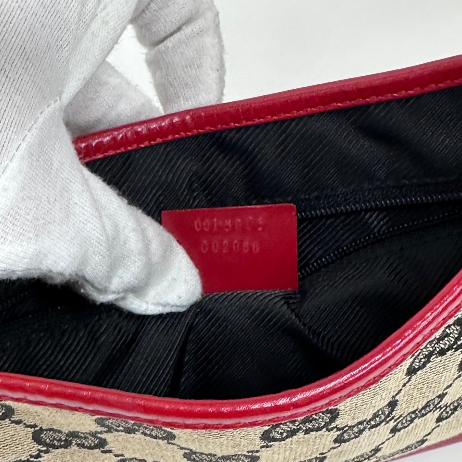 Gucci Borsa Jackie Vintage GG Beige e Rossa