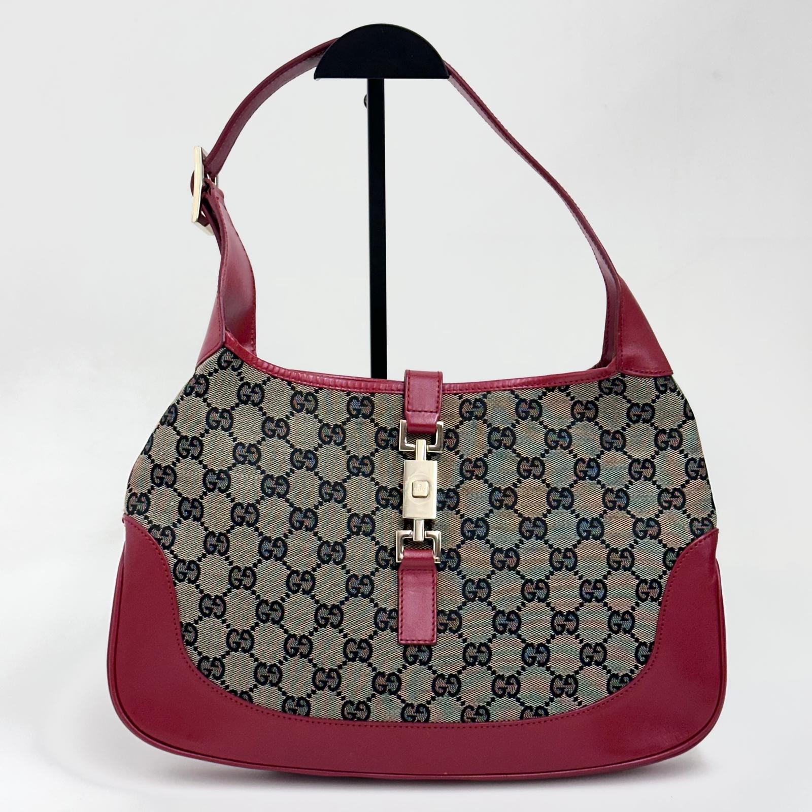 Gucci Borsa Jackie Vintage GG Beige e Rossa