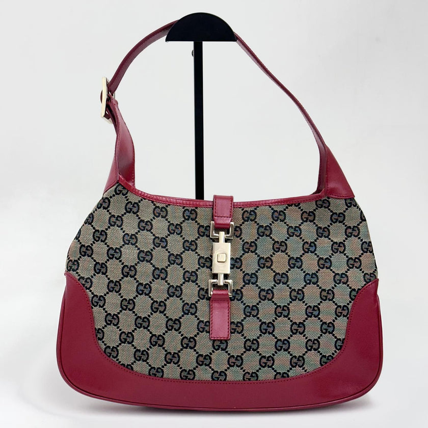 Gucci Borsa Jackie Vintage GG Beige e Rossa
