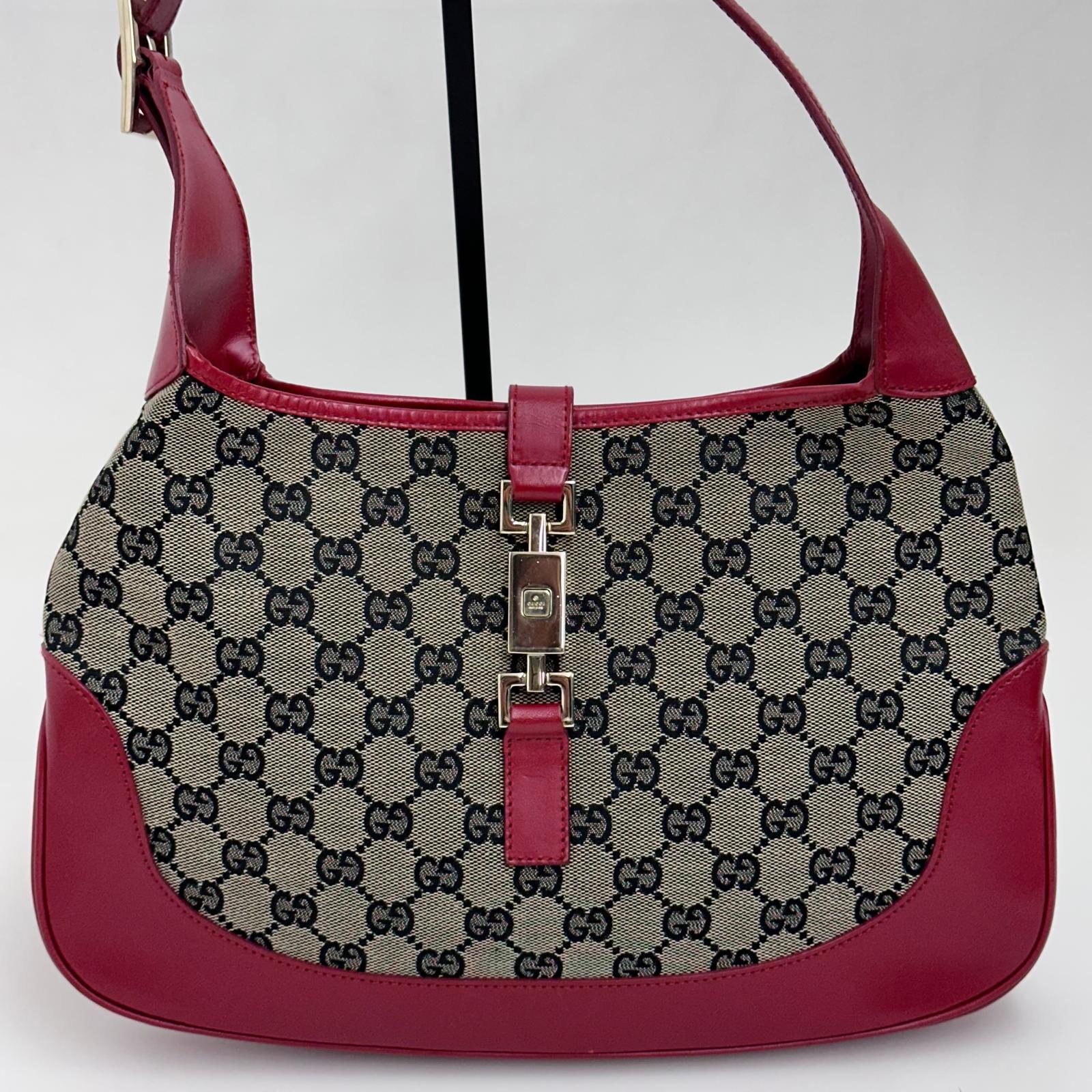Gucci Borsa Jackie Vintage GG Beige e Rossa