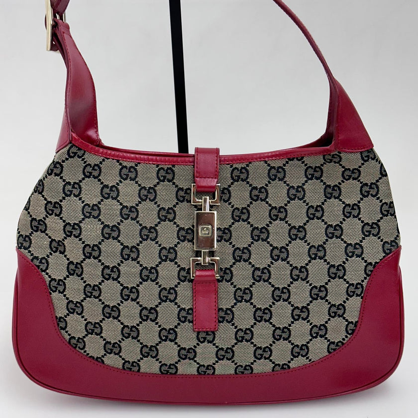 Gucci Borsa Jackie Vintage GG Beige e Rossa