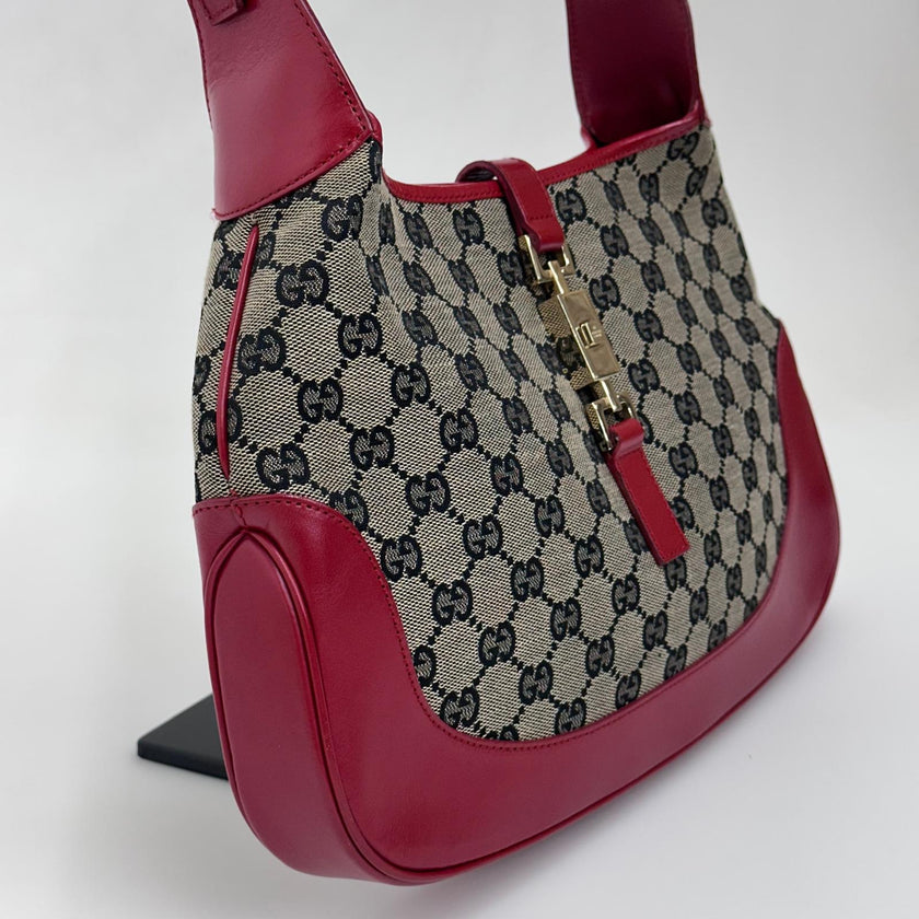 Gucci Borsa Jackie Vintage GG Beige e Rossa