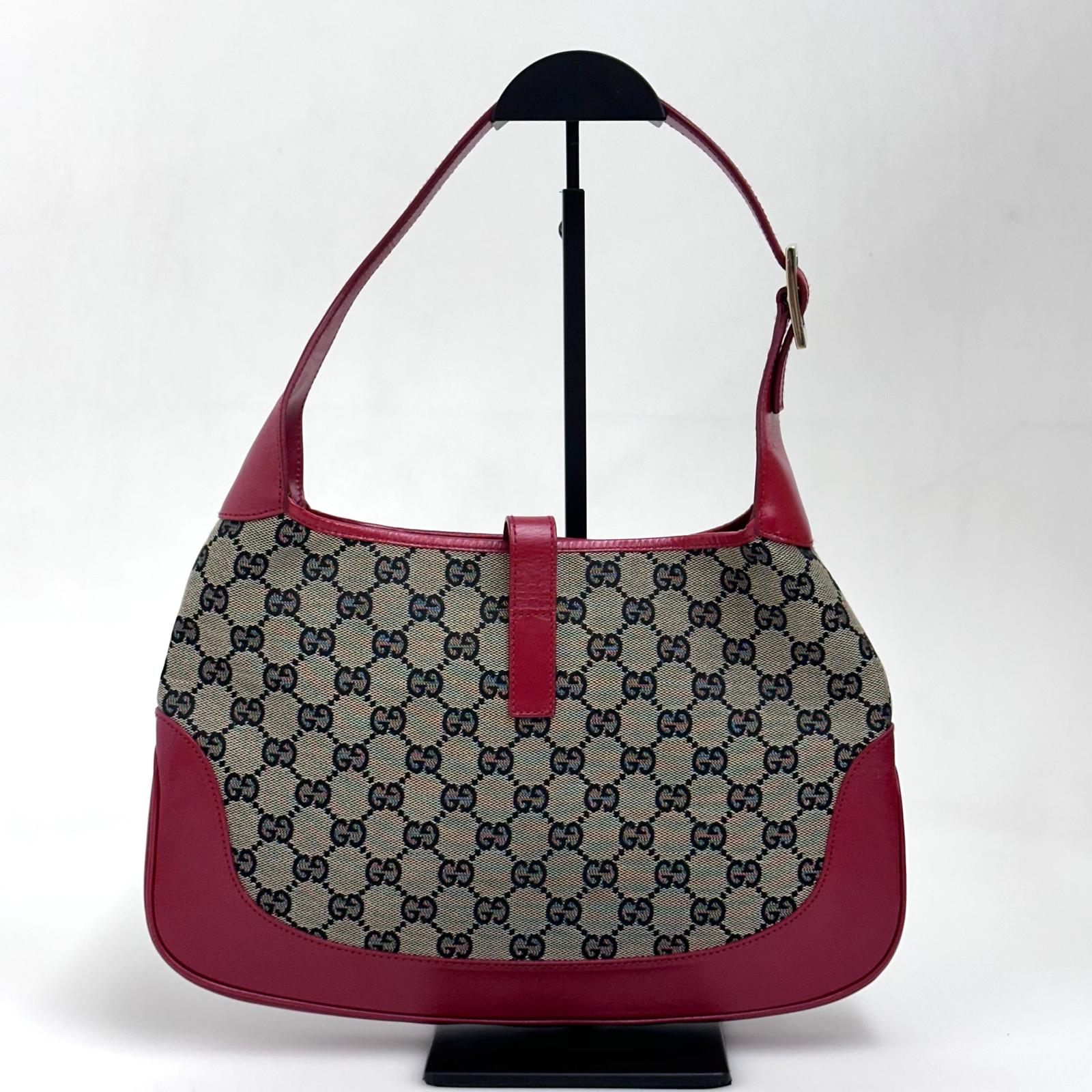 Gucci Borsa Jackie Vintage GG Beige e Rossa