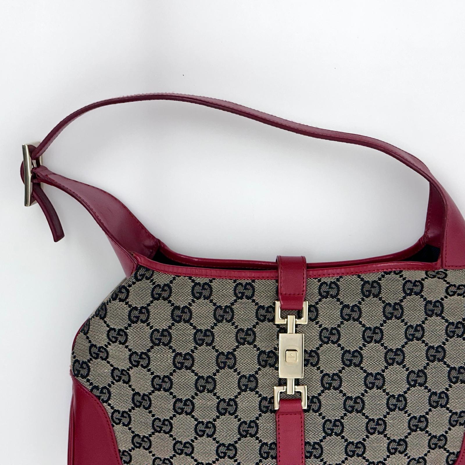 Gucci Borsa Jackie Vintage GG Beige e Rossa