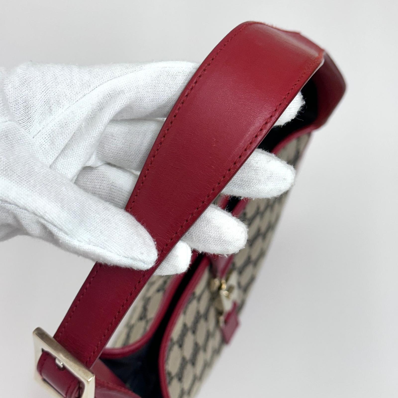 Gucci Borsa Jackie Vintage GG Beige e Rossa
