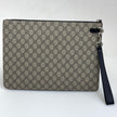 Gucci Borsa Maxi Pochette GG Supreme con Web Verde e Rosso