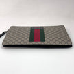 Gucci Borsa Maxi Pochette GG Supreme con Web Verde e Rosso