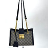 Gucci Borsa Padlock GG Supreme con finiture nere