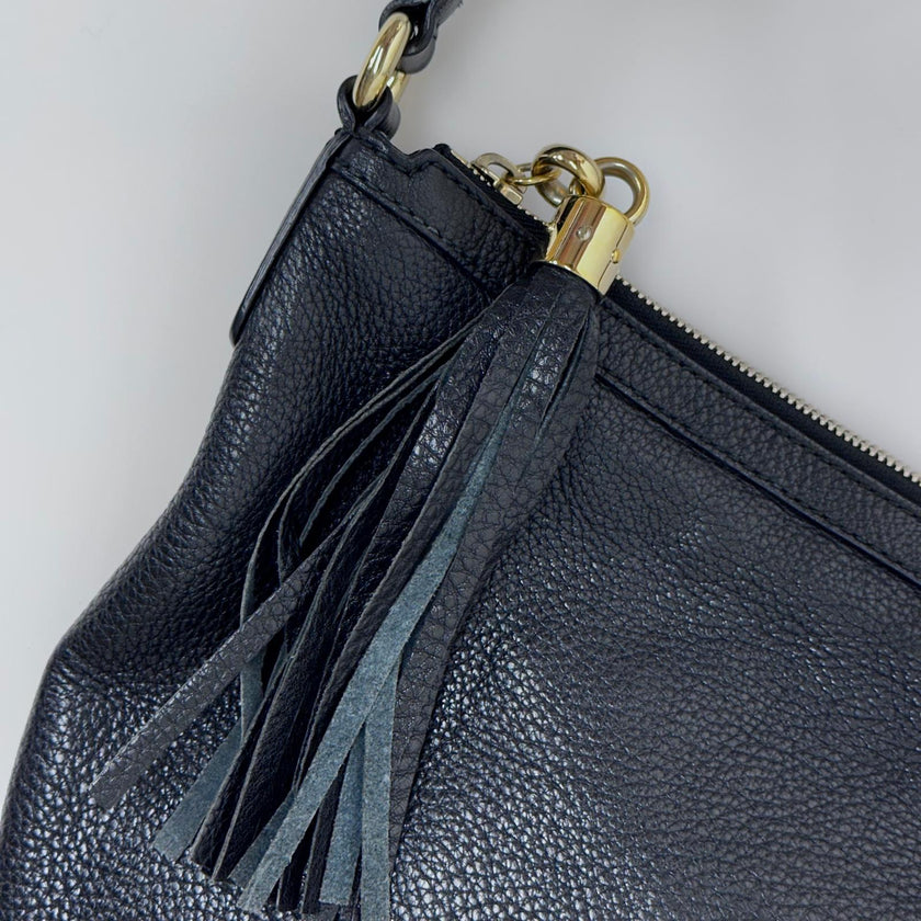 Gucci Borsa Soho Disco Bag in Pelle Martellata Nera